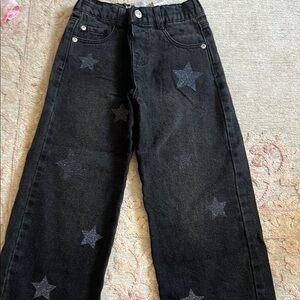 Zara Black Star Jeans size 6Y